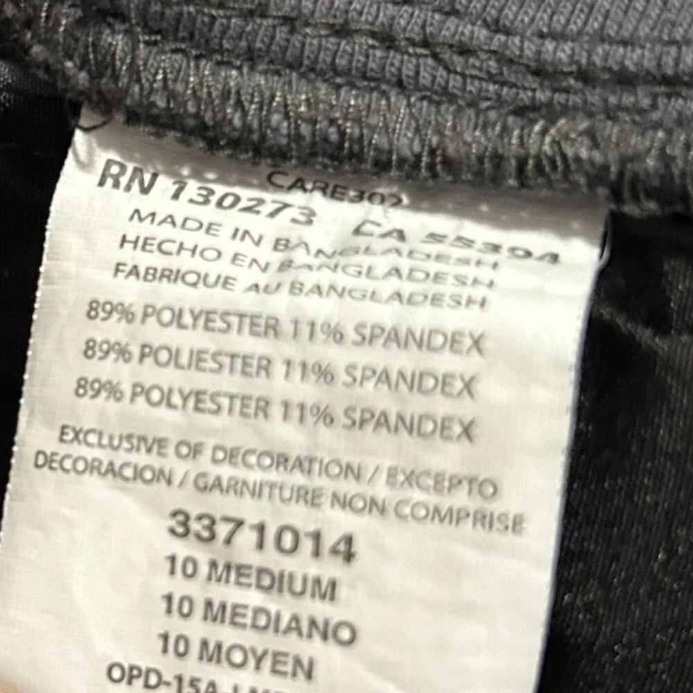 Lee Dark Gray Relaxed Fit Athletic Capris Women's Size 10 - Picture 10 of 10